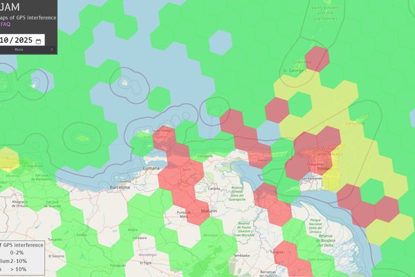 gps jamming venezuela trinidad