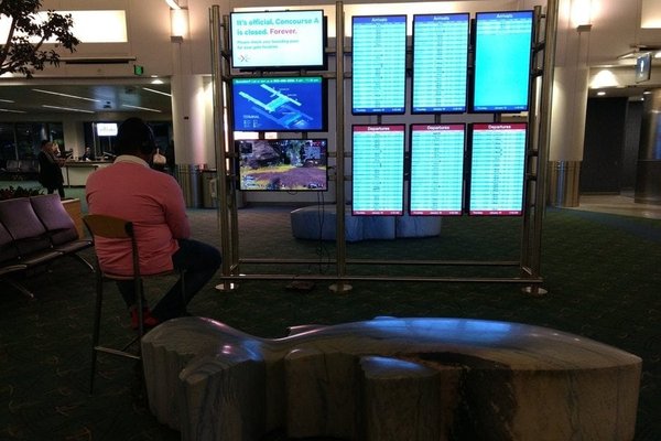 portland airport display video game 1