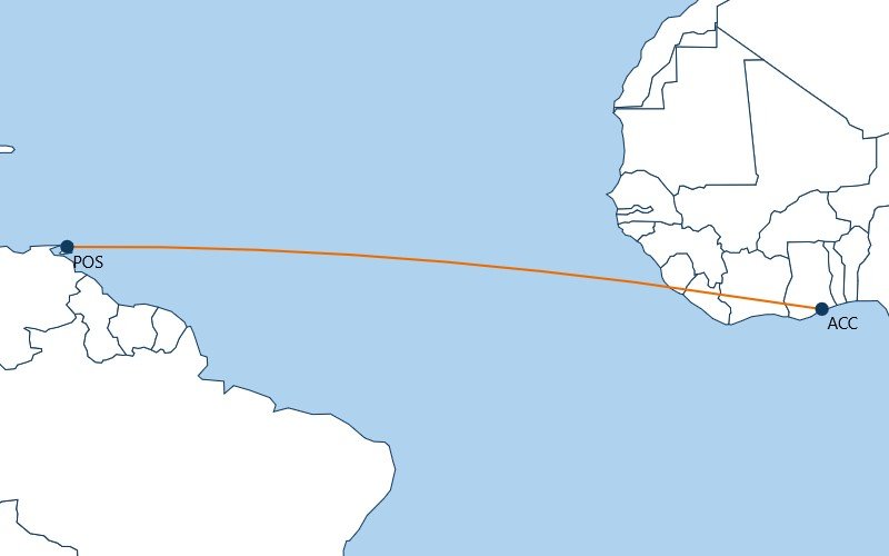 ethiopian airlines ghana trinidad