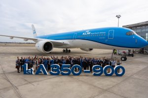 klm airbus a350 first delivery