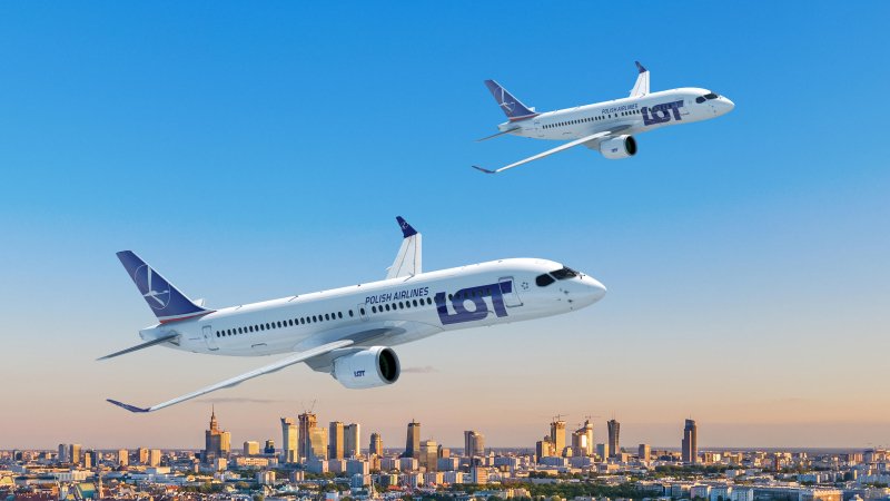 LOT Polish Airbus A220 100 300 render