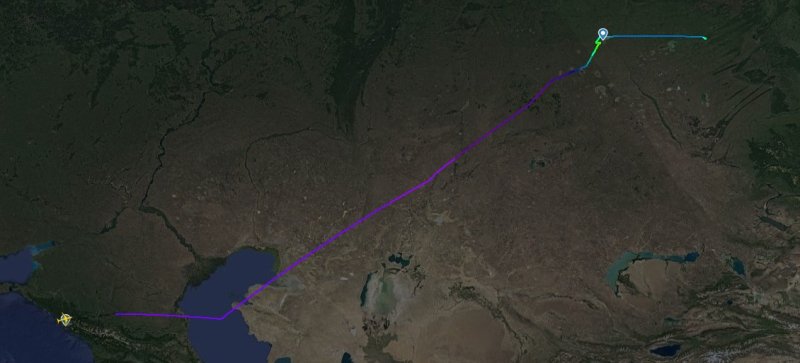 ural airlines u61383 route fr24