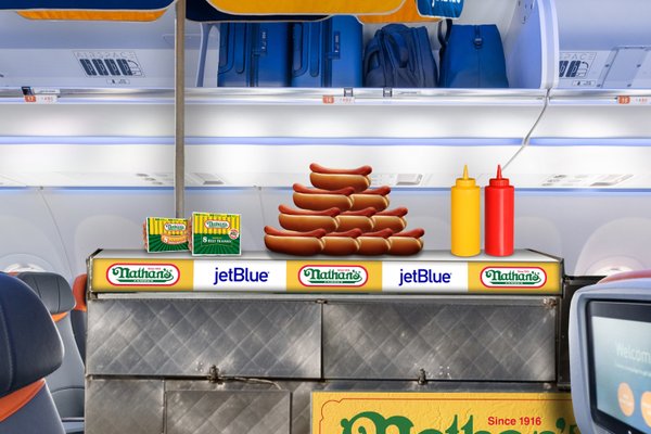 april fools 2024 jetblue nathans franks