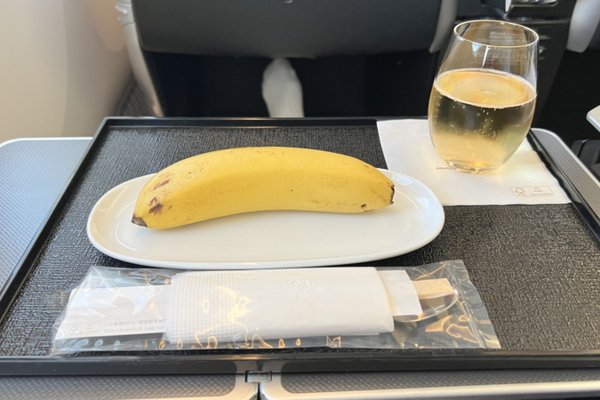 japan airlines banana business class