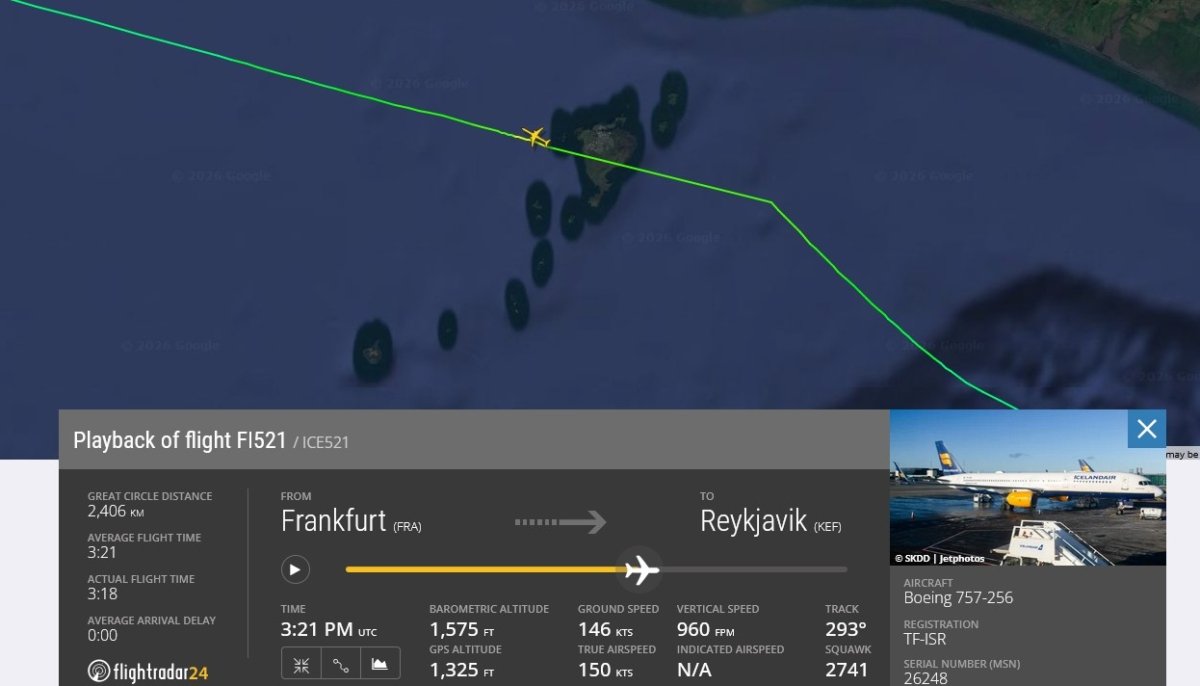 icelandair 757 lowpass