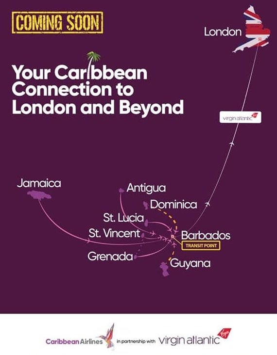caribbea airlines virgin atlantic london 1