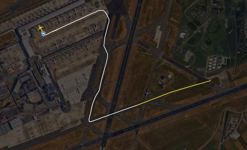 sk2590 taxiway takeoff