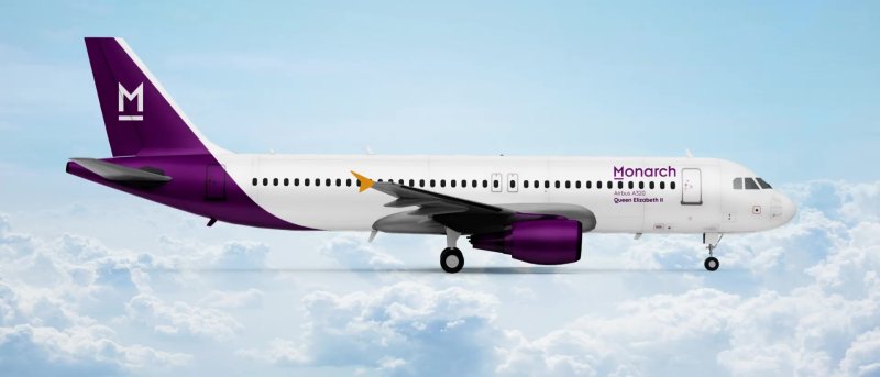 Monarch Airlines Airbus A320 Render