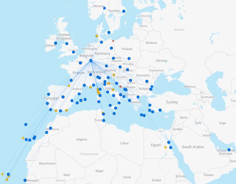 luxair routes