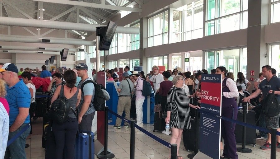 delta 757 aruba jfk sky priority 1