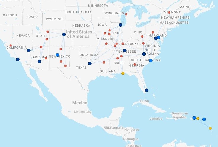 contour airlines network july 2026