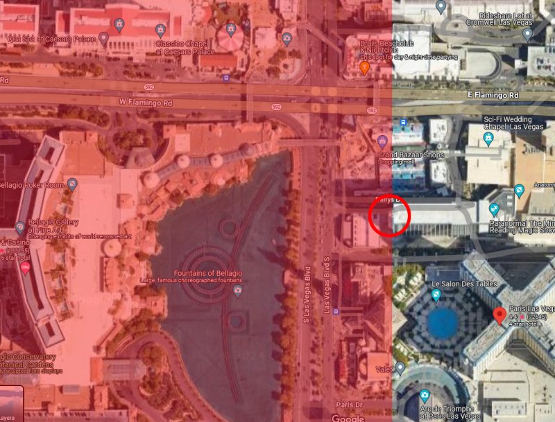 paris las vegas versailles balcony room view range