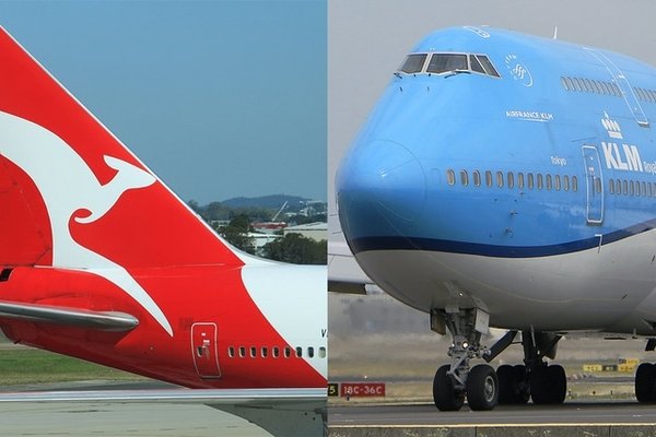 klm qantas 747 1