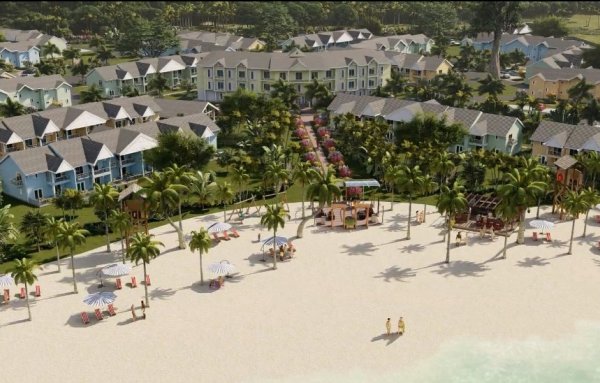 Elephant Tree Resort and Villas Tobago Tapestry Collection by Hilton Beach Aerial Rendering