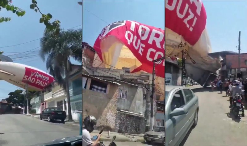 blimp crash sao paulo