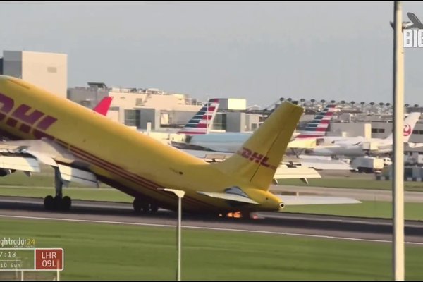 dhl eat airbus a300 600f tail strike