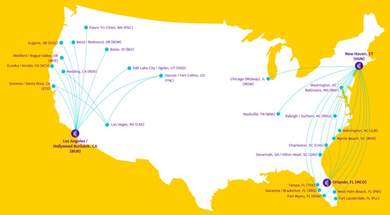 avelo route map may 2022