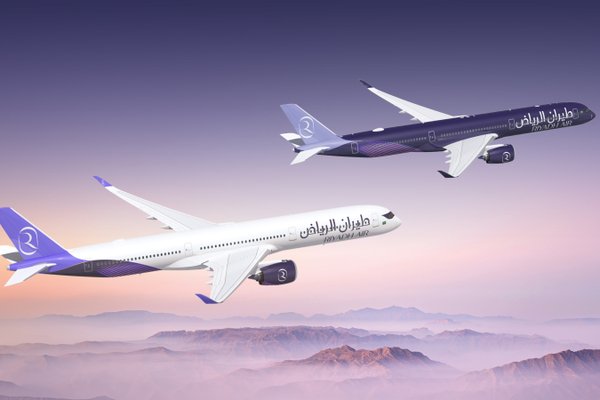 Riyadh Air Airbus A350 1000 render