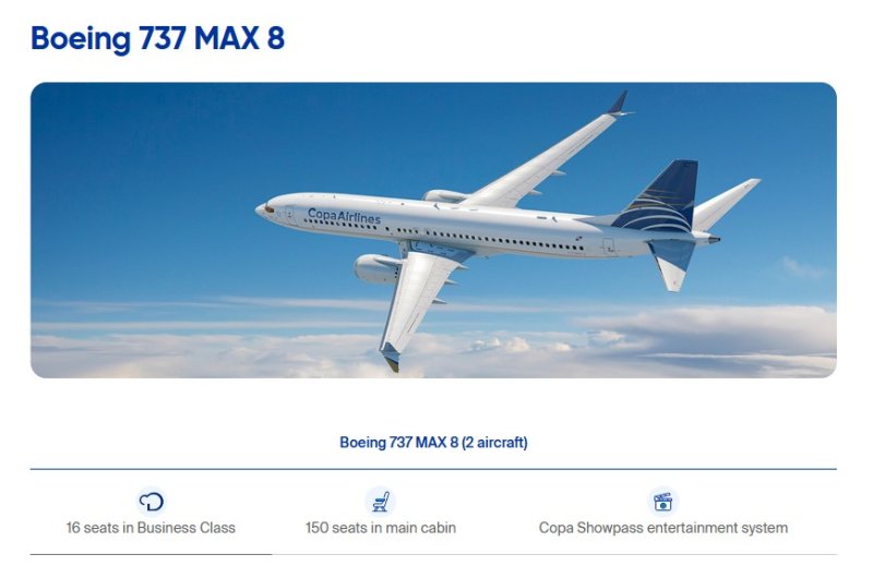 copa 737 max 8 september launch