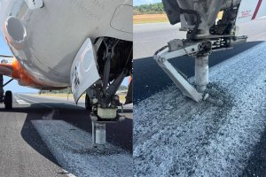 Air India Express VT-BWQ nose gear damage