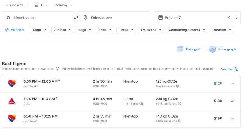 southwest google flights 01