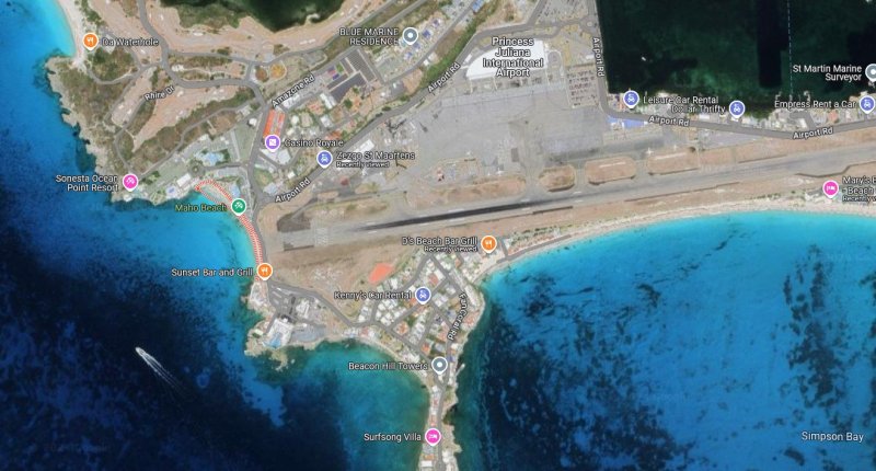 sint maarten spotting locations maho beach location