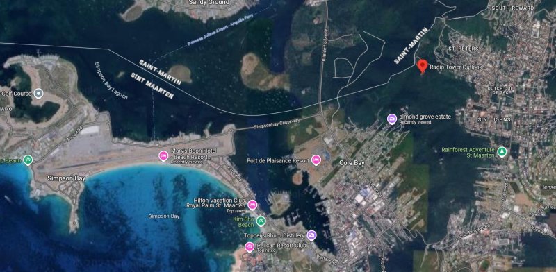 sint maarten spotting locations radio tower outlook location