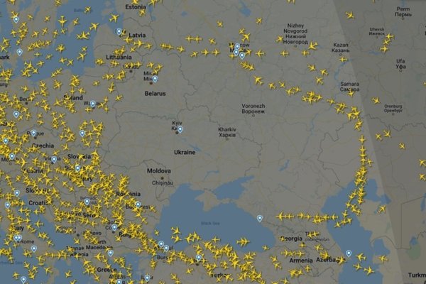 ukraine russia flights