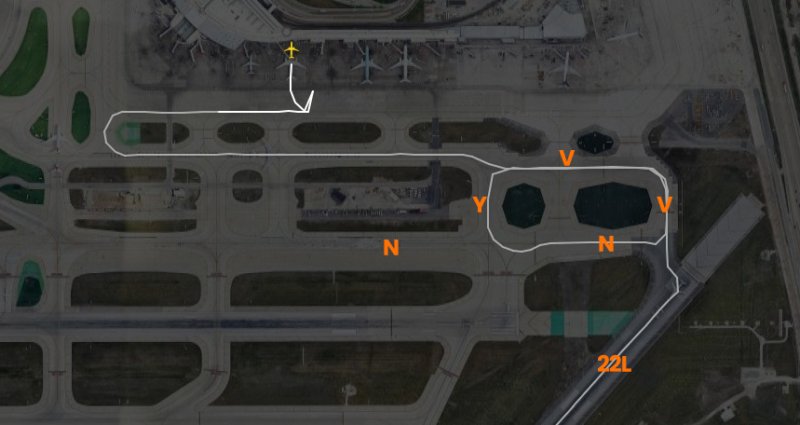 VivaAerobus VIV187 almost departs from taxiway N